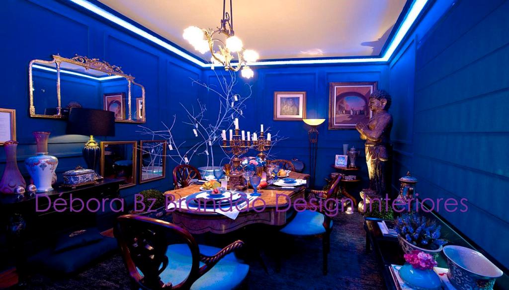Vitrine Jantar Azul - 11ª Amostra Casa Clássica Antiquario Ravioli Casa Débora Bz Brandão Design Interiores